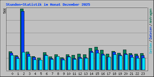 Stunden-Statistik im Monat Dezember 2025