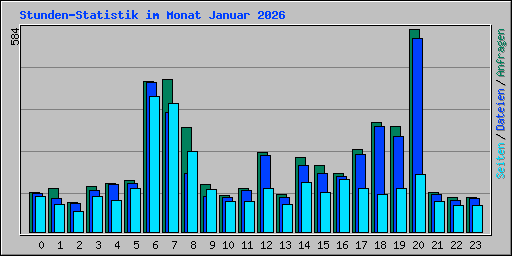 Stunden-Statistik im Monat Januar 2026