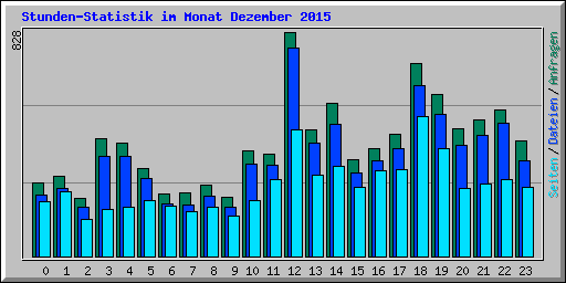Stunden-Statistik im Monat Dezember 2015