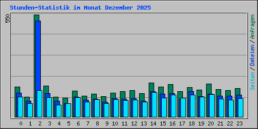 Stunden-Statistik im Monat Dezember 2025